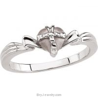 Sterling Silver The Gift Wrapped Heart Ring