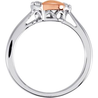 Diamond 1/10 ct TW Double Heart Design Ring