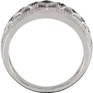 Sterling Silver Genuine Black Spinel Ring