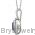 Side Sterling Silver Cubic Zirconia 18" Necklace