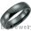 Men's Black Domed Titanium Ring