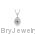 Sterling Silver Oval Style with Gemstone Necklace