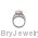 Sterling Silver Genuine Rose Quartz Ring