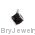 14K White Onyx Diamond Pendant