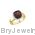 14K Yellow Mozambique Garnet Diamond Ring