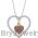 14K White 1/3 CTW Diamond Heart 18" Necklace