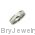 Tungsten Sterling Silver 6.3mm Swiss Cut Ring