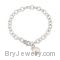 Sterling Silver Bracelet with White Cultured Pearl