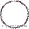 Sterling Silver Freshwater Cultured Black Pearl Necklace