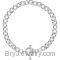Sterling Silver Cable Link Bracelet with Toggle Clasp