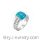 Sterling Silver Chinese Turquoise Ring